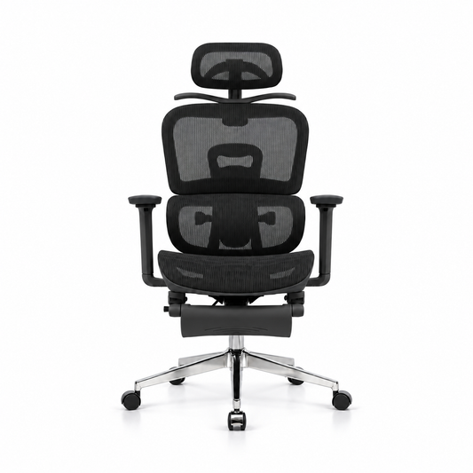 Silla De Oficina Presidencial Ergonómica - Boreal Negro