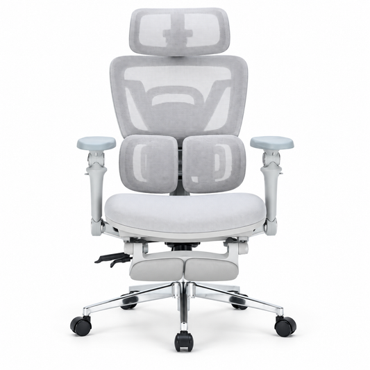 Silla De Oficina Presidencial Ergonómica - Ergo Tapiz Gris