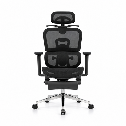 Silla De Oficina Presidencial Ergonómica - Boreal Negro