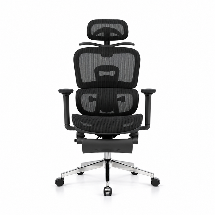 Silla De Oficina Presidencial Ergonómica - Boreal Negro
