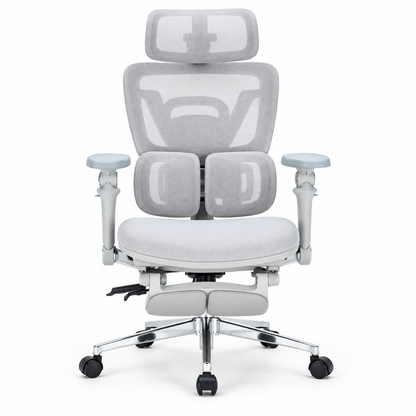 Silla De Oficina Presidencial Ergonómica - Ergo Tapiz Gris
