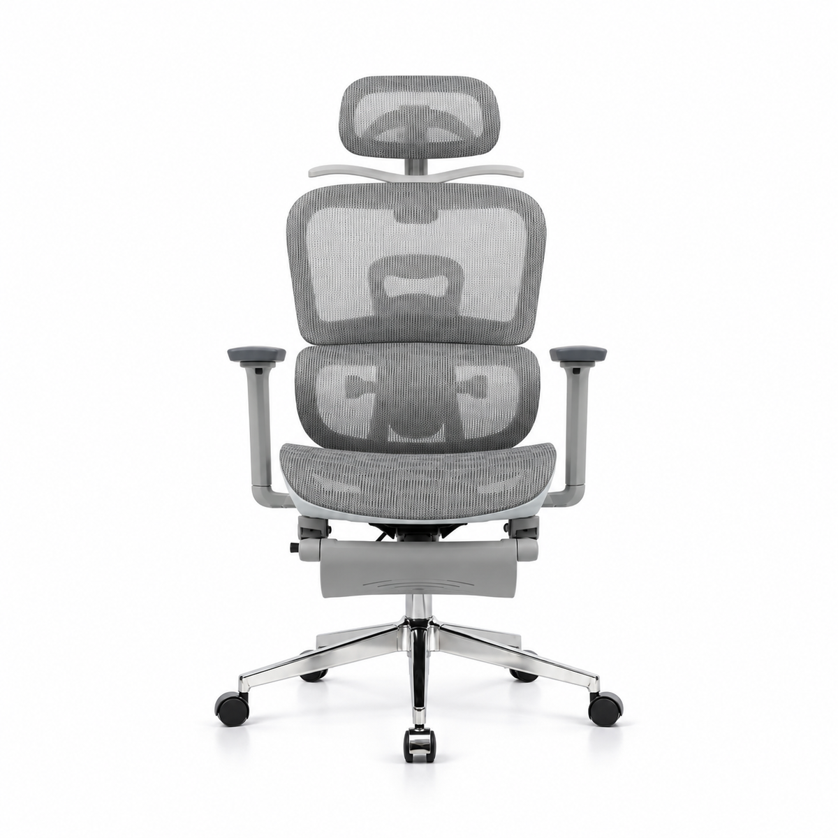 Silla De Oficina Presidencial Ergonómica - Boreal Gris