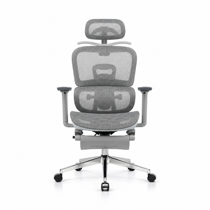 Silla De Oficina Presidencial Ergonómica - Boreal Gris
