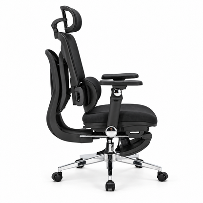 Silla De Oficina Presidencial Ergonómica - Ergo Tapiz Negro