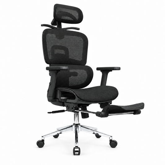 Silla De Oficina Presidencial Ergonómica - Boreal Negro