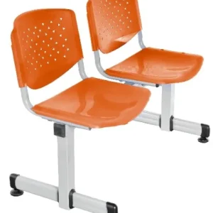 SILLA DE ESPERA TANDEM - PRISMA 2 NARANJA