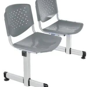 SILLA DE ESPERA TANDEM - PRISMA 2 GRIS