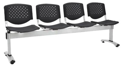 SILLA DE ESPERA TANDEM - PRISMA 4 NEGRO